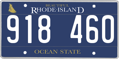 RI license plate 918460