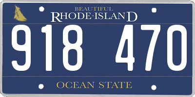 RI license plate 918470