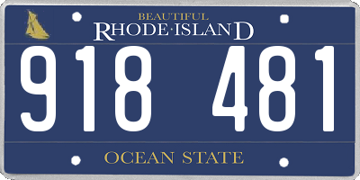RI license plate 918481
