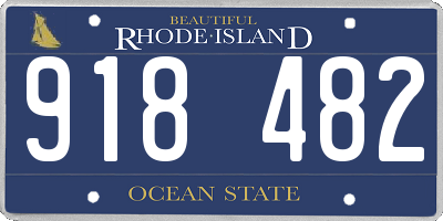 RI license plate 918482