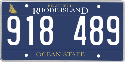 RI license plate 918489