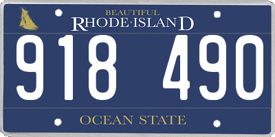 RI license plate 918490