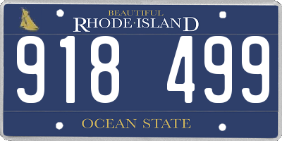 RI license plate 918499