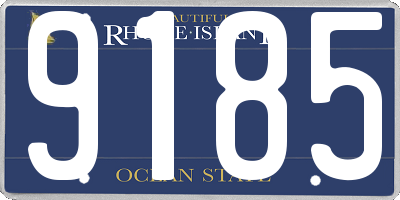 RI license plate 9185