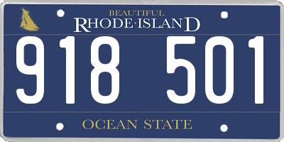 RI license plate 918501