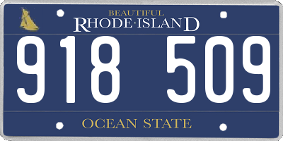RI license plate 918509