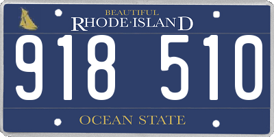 RI license plate 918510