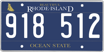 RI license plate 918512