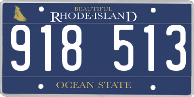 RI license plate 918513