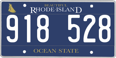 RI license plate 918528