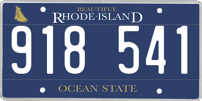 RI license plate 918541