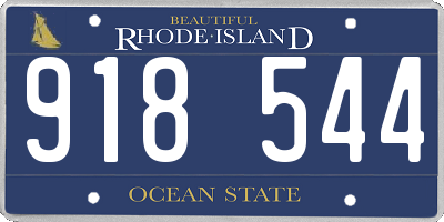 RI license plate 918544