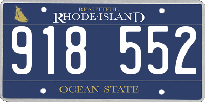 RI license plate 918552