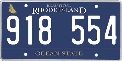 RI license plate 918554