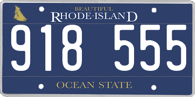 RI license plate 918555