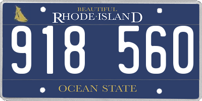 RI license plate 918560