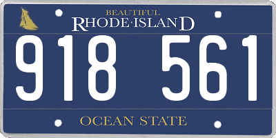 RI license plate 918561