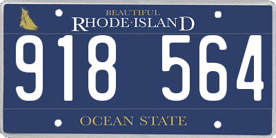 RI license plate 918564