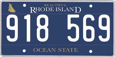 RI license plate 918569