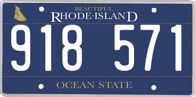 RI license plate 918571