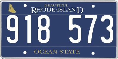 RI license plate 918573