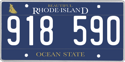 RI license plate 918590
