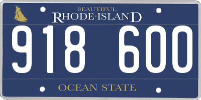 RI license plate 918600