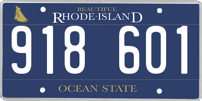 RI license plate 918601