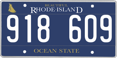 RI license plate 918609
