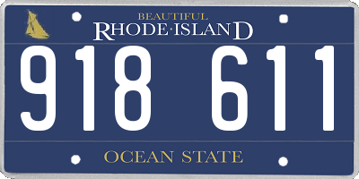RI license plate 918611