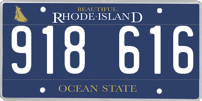 RI license plate 918616