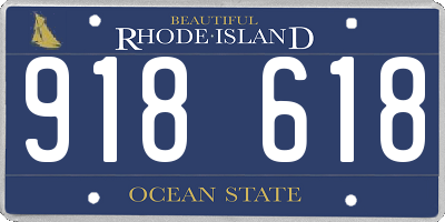 RI license plate 918618