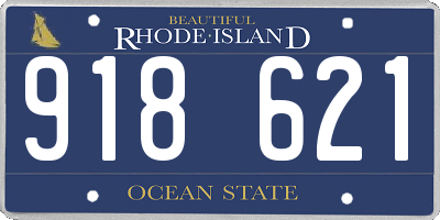 RI license plate 918621