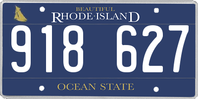 RI license plate 918627