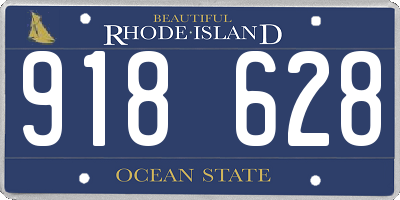 RI license plate 918628