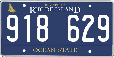 RI license plate 918629