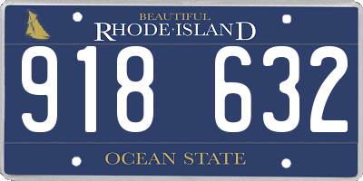 RI license plate 918632