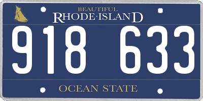 RI license plate 918633