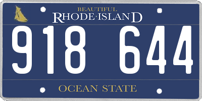 RI license plate 918644