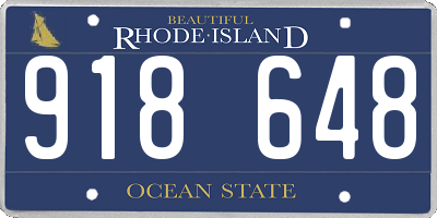 RI license plate 918648