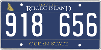 RI license plate 918656