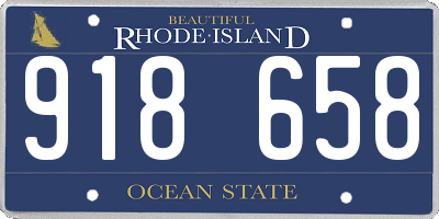 RI license plate 918658