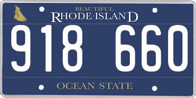 RI license plate 918660