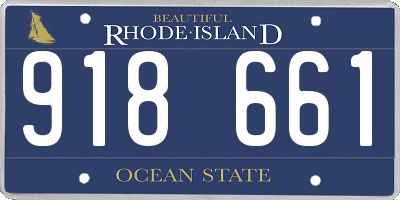 RI license plate 918661