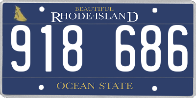 RI license plate 918686