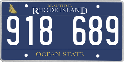 RI license plate 918689