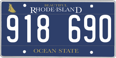 RI license plate 918690