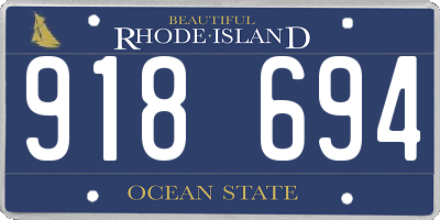RI license plate 918694