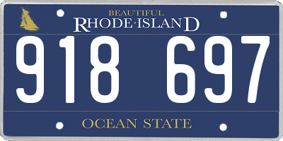 RI license plate 918697