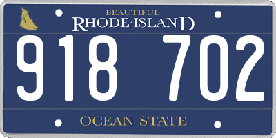 RI license plate 918702